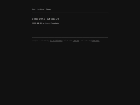 thoughts/archive screenshot