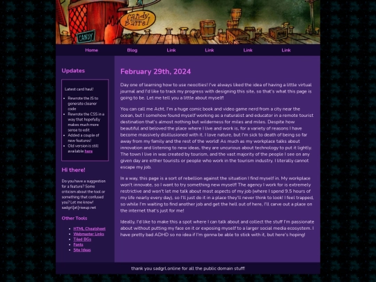 blog screenshot