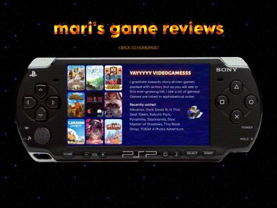 collections/gamereviews screenshot