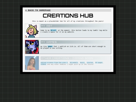 creations screenshot