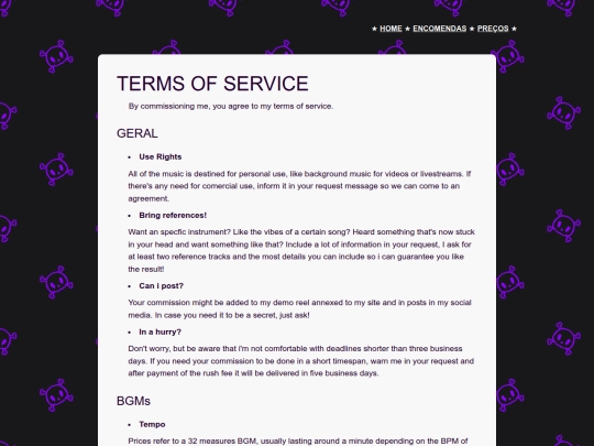 en/encomendas screenshot