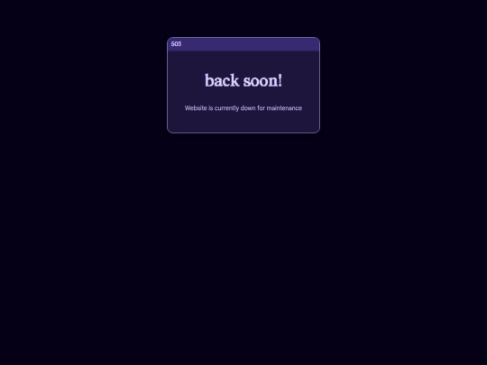 maintenance screenshot