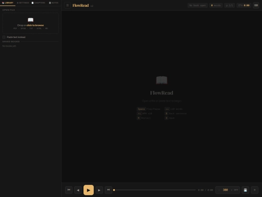 projects/flowread screenshot
