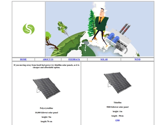 Solarpage screenshot