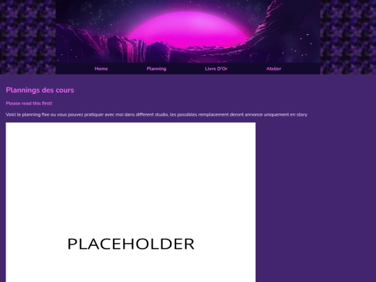 Planning screenshot