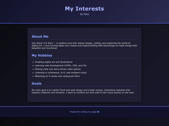 index screenshot