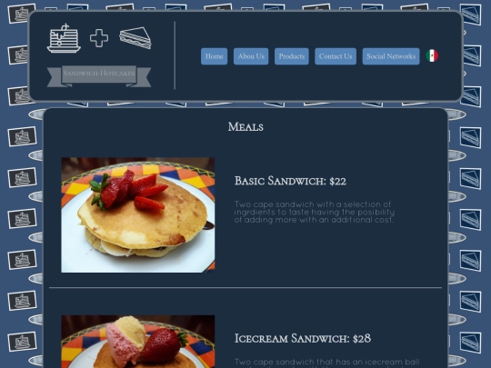 Sandwich-Hotcakes/productos_en screenshot