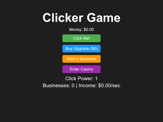 clickergame screenshot
