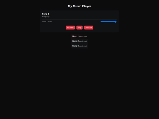 musicplayer screenshot