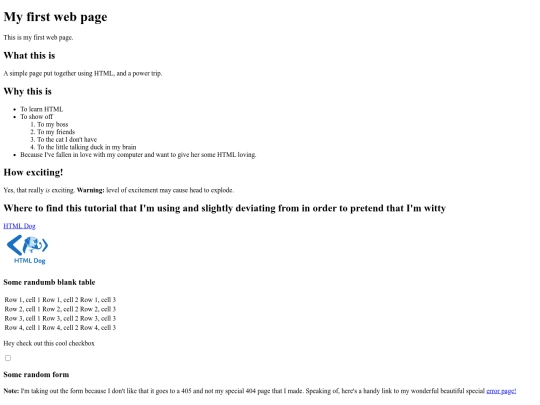 myfirstpage screenshot