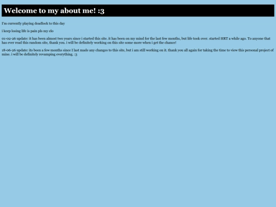 aboutme screenshot