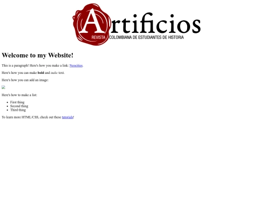 indexartificios screenshot