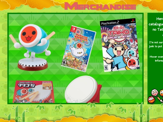 Taiko-Merch screenshot