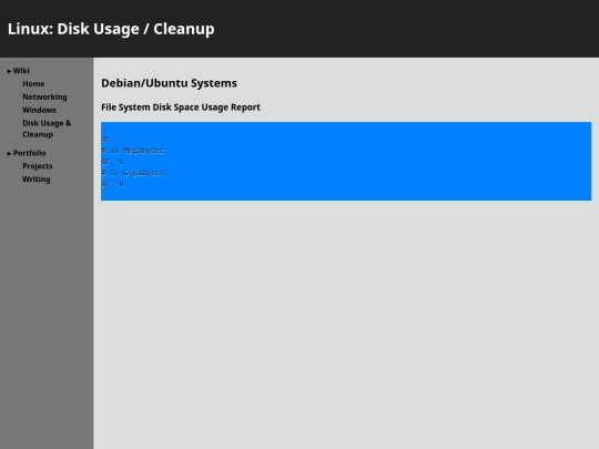 linux/disk-usage-cleanup screenshot