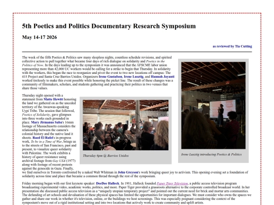 symposium screenshot