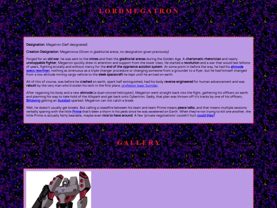 characters/megatron screenshot