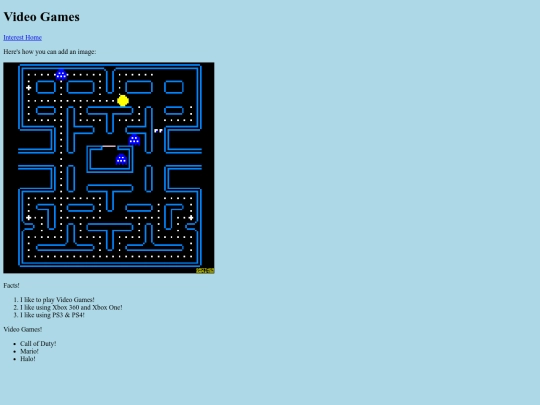 perfTask/interest/videoGames screenshot