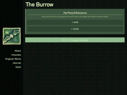 interests/music/past-brainworms screenshot
