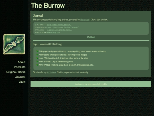 journal screenshot