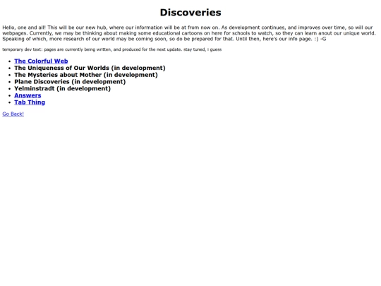 discoveries screenshot