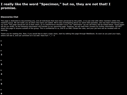 specimen screenshot