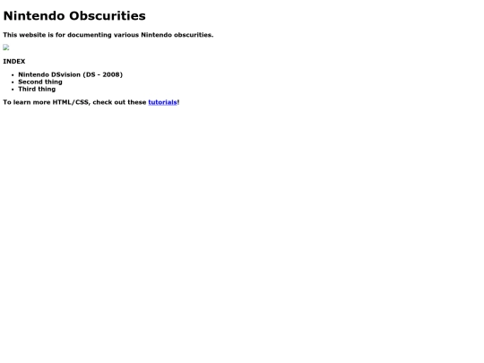 index screenshot