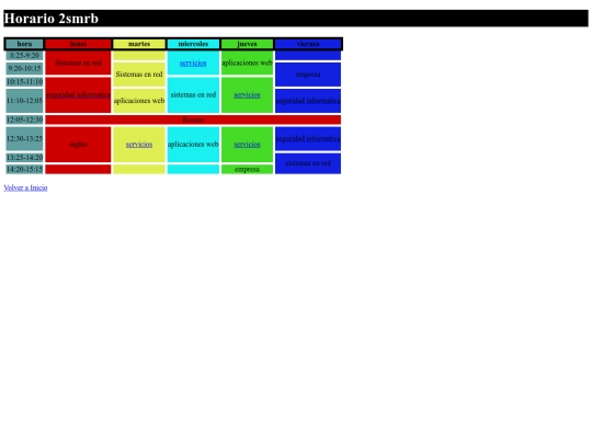 Pagina SMR/horario screenshot