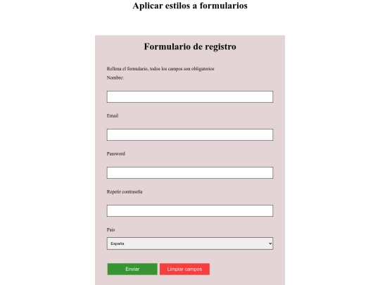 formulario web/Foemulario screenshot