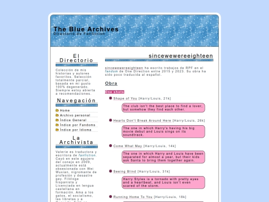 directorio/autor/sincewewereeighteen screenshot