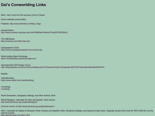 links screenshot