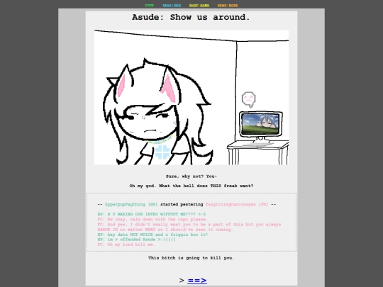 pesterasude screenshot