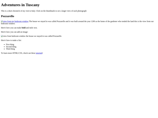index screenshot