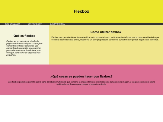 Aplicaciones web/practicas/flexbox screenshot