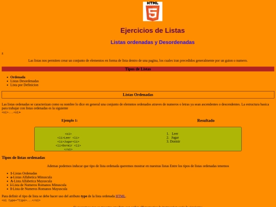 Aplicaciones web/practicas/listas/listas screenshot