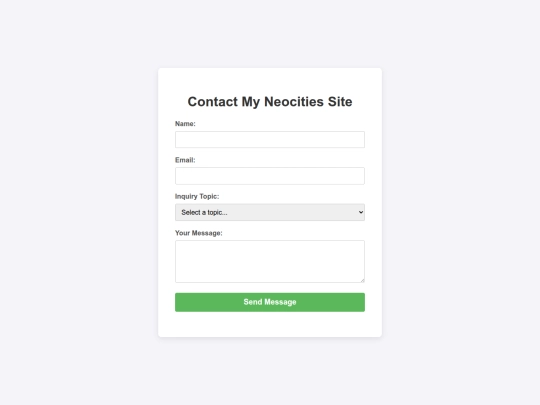 form screenshot