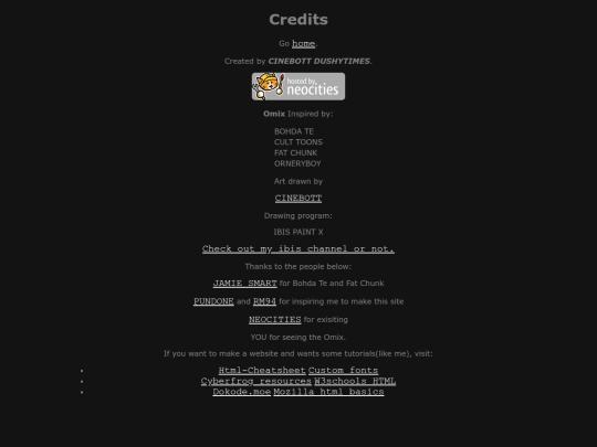 credits screenshot