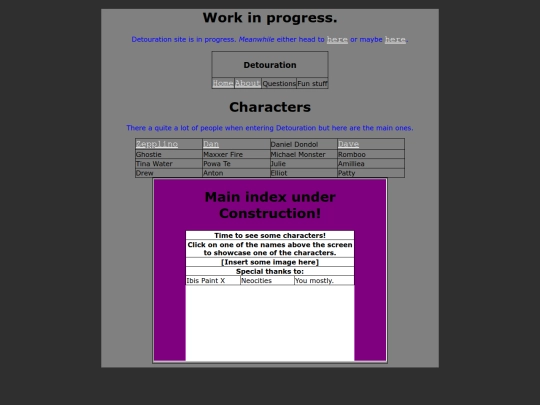 detouration/characters screenshot