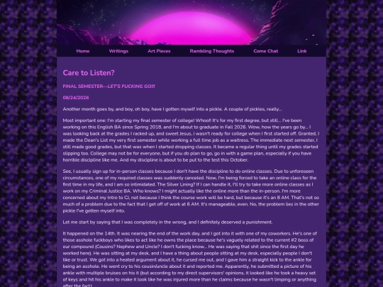 Journaling screenshot