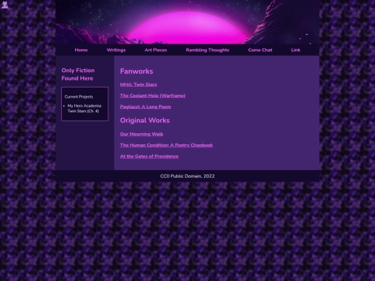 Writings screenshot