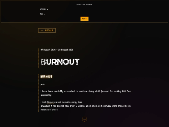 news/burnout screenshot