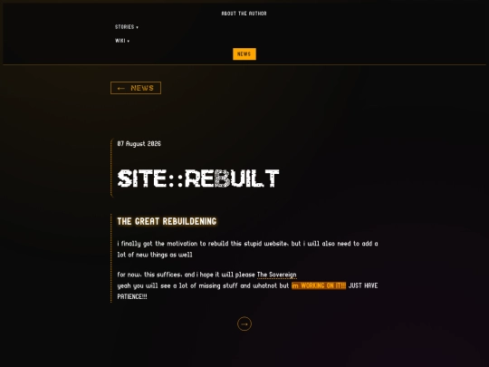 news/site-update screenshot