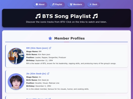 members screenshot