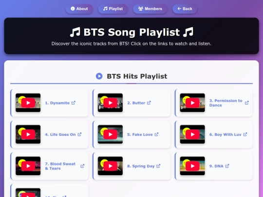 playlist screenshot