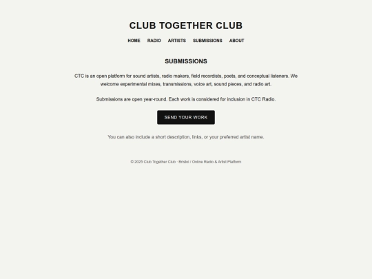 Submissions screenshot