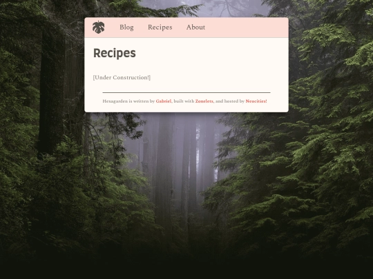 recipes screenshot