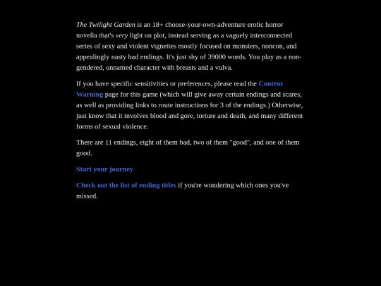 The Twilight Garden 1 1 screenshot