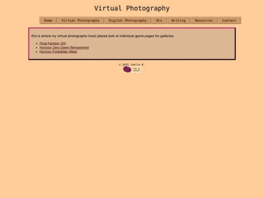 webbed_site/virtual_photography screenshot