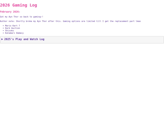 2025log screenshot