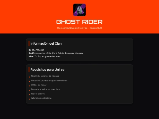 GhostRider screenshot