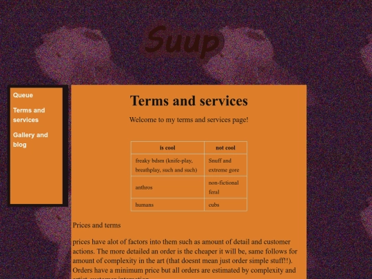 Terms screenshot